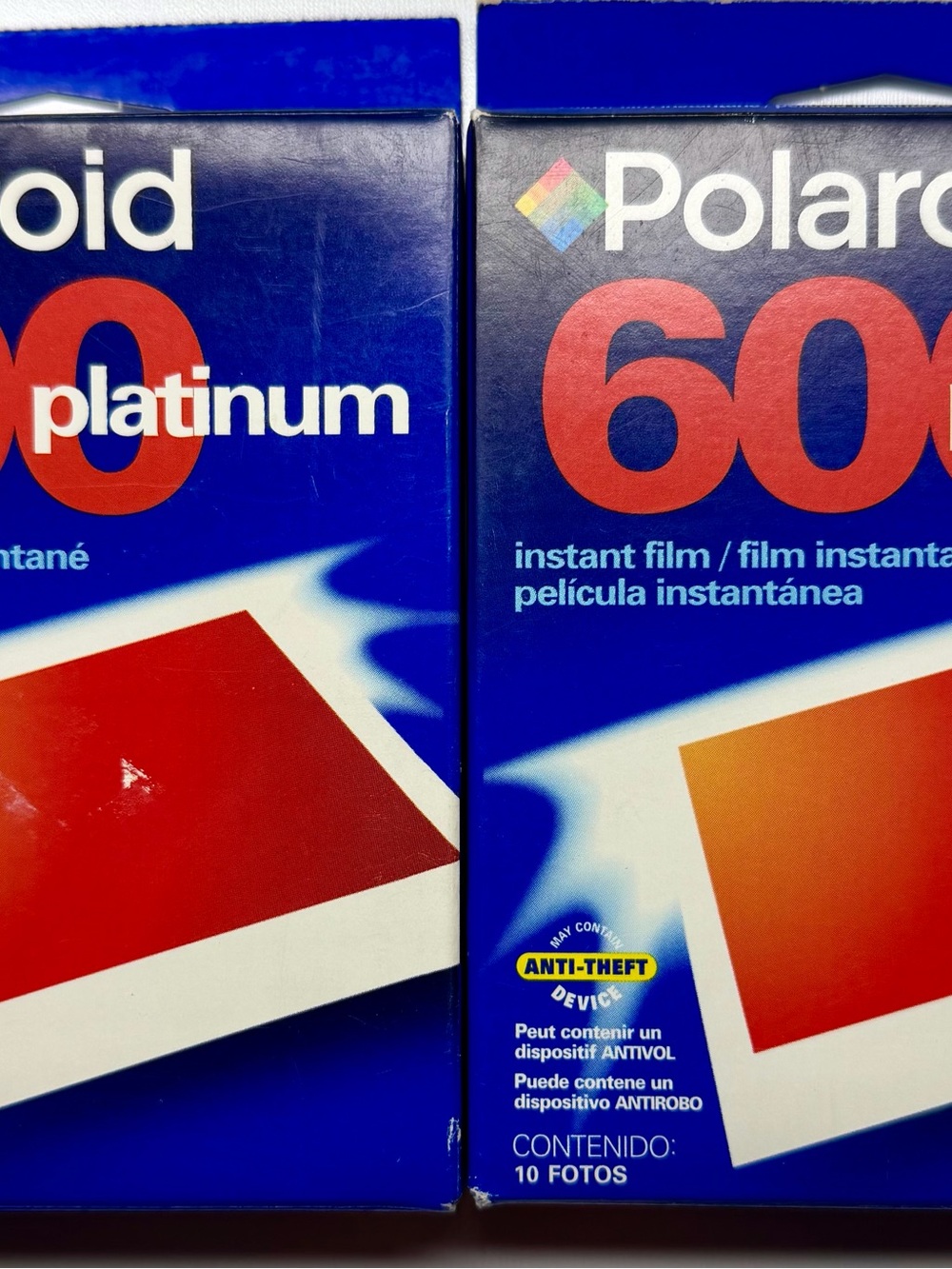 Lot of 2 Polaroid 600 Platinum Film New Sealed Expired 09/2001